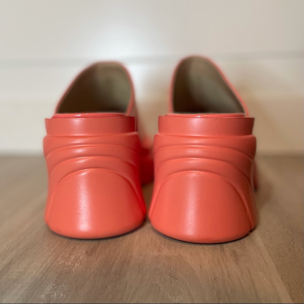 SOLD Nasty Gal bright salmon platform clogs - Picture 13 of 15